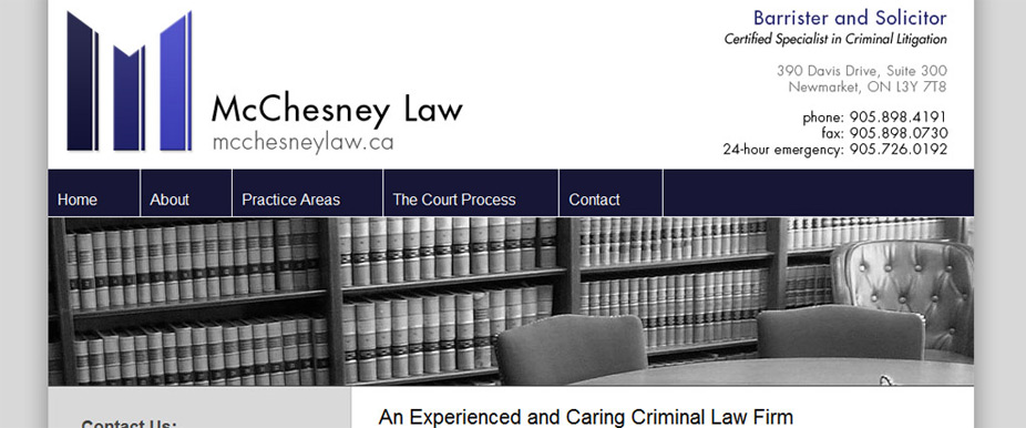 McChesney Law Screenshot